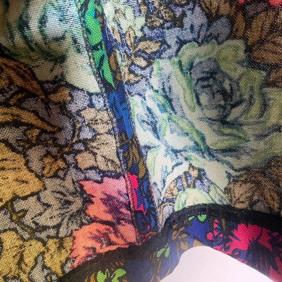 Gorgeous condition vintage Ilene Ricky dress. 1960s. 1950s. Linen floral. - Picture 5 of 7